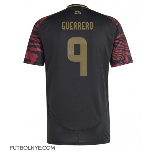 Camiseta Perú Paolo Guerrero #9 Visitante Equipación Copa America 2024 manga corta